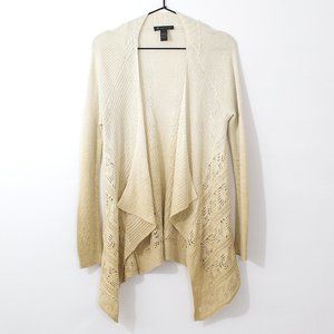 INC Beige Ombre Knit Cardigan